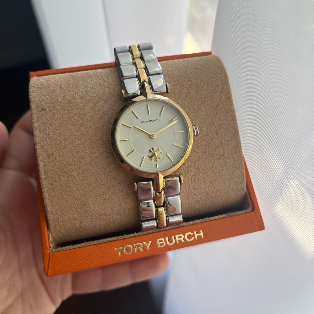 *Last one* Tory Burch Kira Two-Tone Gold and Silver Women's Watch